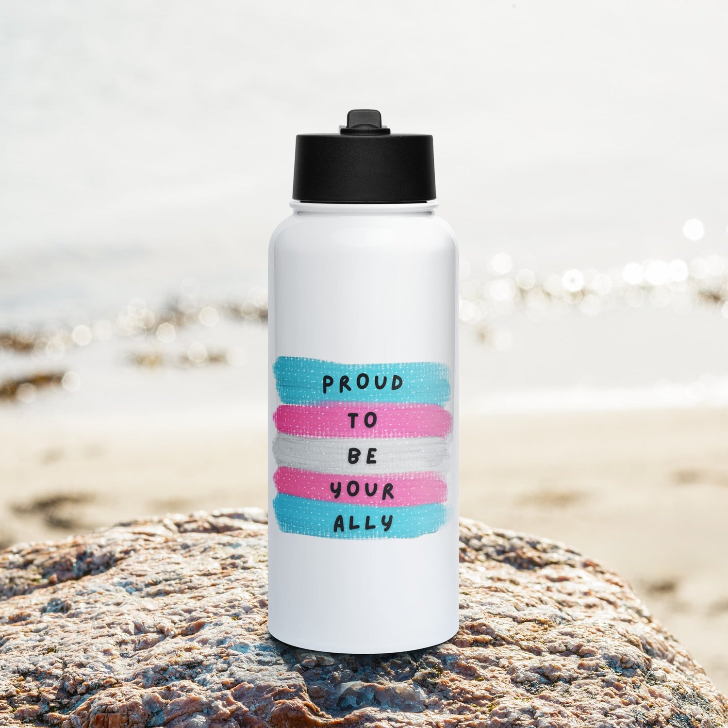 Transgender Pride & Ally Water Bottles - Belong + Thrive
