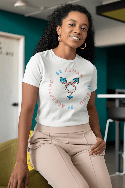 Be Human, Be Kind, Be Accepting Women's Relaxed T-Shirt - Belong + Thrive
