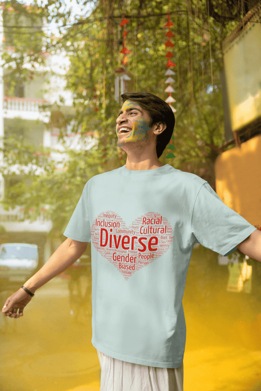 Heart of Inclusion Men’s Premium Heavyweight Tee - Belong + Thrive